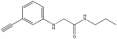  2-[(3-ethynylphenyl)amino]-N-propylacetamide