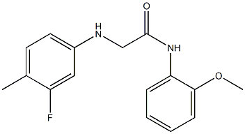 2-[(3-fluoro-4-methylphenyl)amino]-N-(2-methoxyphenyl)acetamide