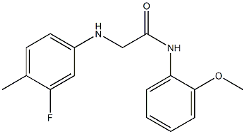 2-[(3-fluoro-4-methylphenyl)amino]-N-(2-methoxyphenyl)acetamide|