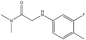 2-[(3-fluoro-4-methylphenyl)amino]-N,N-dimethylacetamide Structure