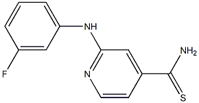 2-[(3-fluorophenyl)amino]pyridine-4-carbothioamide