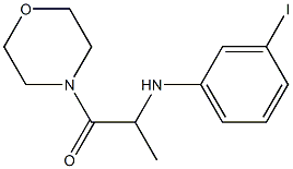 2-[(3-iodophenyl)amino]-1-(morpholin-4-yl)propan-1-one Struktur
