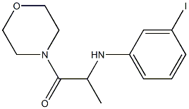 2-[(3-iodophenyl)amino]-1-(morpholin-4-yl)propan-1-one,,结构式