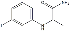 2-[(3-iodophenyl)amino]propanamide 结构式