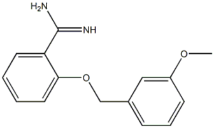 2-[(3-methoxybenzyl)oxy]benzenecarboximidamide 化学構造式