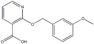 2-[(3-methoxybenzyl)oxy]nicotinic acid,,结构式