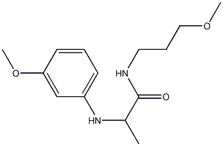 2-[(3-methoxyphenyl)amino]-N-(3-methoxypropyl)propanamide Structure