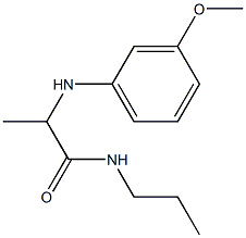2-[(3-methoxyphenyl)amino]-N-propylpropanamide 化学構造式