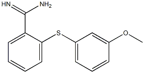  2-[(3-methoxyphenyl)sulfanyl]benzene-1-carboximidamide