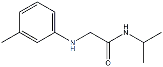 2-[(3-methylphenyl)amino]-N-(propan-2-yl)acetamide 结构式