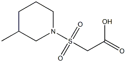 2-[(3-methylpiperidine-1-)sulfonyl]acetic acid,,结构式