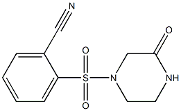 2-[(3-oxopiperazin-1-yl)sulfonyl]benzonitrile 结构式