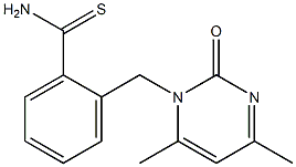 2-[(4,6-dimethyl-2-oxopyrimidin-1(2H)-yl)methyl]benzenecarbothioamide 结构式