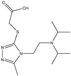  2-[(4-{2-[bis(propan-2-yl)amino]ethyl}-5-methyl-4H-1,2,4-triazol-3-yl)sulfanyl]acetic acid