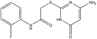 2-[(4-amino-6-oxo-1,6-dihydropyrimidin-2-yl)sulfanyl]-N-(2-fluorophenyl)acetamide