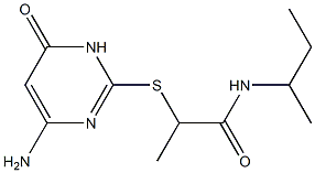 2-[(4-amino-6-oxo-1,6-dihydropyrimidin-2-yl)sulfanyl]-N-(butan-2-yl)propanamide