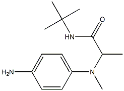 2-[(4-aminophenyl)(methyl)amino]-N-tert-butylpropanamide Structure