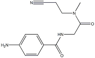 2-[(4-aminophenyl)formamido]-N-(2-cyanoethyl)-N-methylacetamide Structure