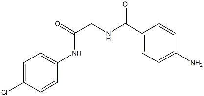 2-[(4-aminophenyl)formamido]-N-(4-chlorophenyl)acetamide 化学構造式