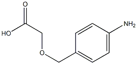 2-[(4-aminophenyl)methoxy]acetic acid,,结构式