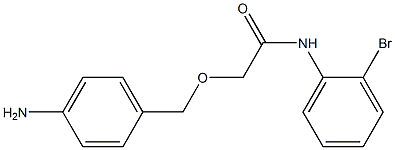 2-[(4-aminophenyl)methoxy]-N-(2-bromophenyl)acetamide|