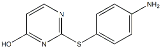 2-[(4-aminophenyl)sulfanyl]pyrimidin-4-ol Structure