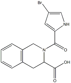 2-[(4-bromo-1H-pyrrol-2-yl)carbonyl]-1,2,3,4-tetrahydroisoquinoline-3-carboxylic acid