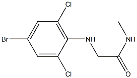 2-[(4-bromo-2,6-dichlorophenyl)amino]-N-methylacetamide