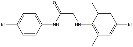 2-[(4-bromo-2,6-dimethylphenyl)amino]-N-(4-bromophenyl)acetamide Structure