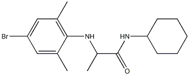 2-[(4-bromo-2,6-dimethylphenyl)amino]-N-cyclohexylpropanamide Structure