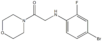 2-[(4-bromo-2-fluorophenyl)amino]-1-(morpholin-4-yl)ethan-1-one 结构式