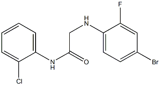 2-[(4-bromo-2-fluorophenyl)amino]-N-(2-chlorophenyl)acetamide Struktur