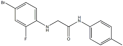 2-[(4-bromo-2-fluorophenyl)amino]-N-(4-methylphenyl)acetamide Struktur