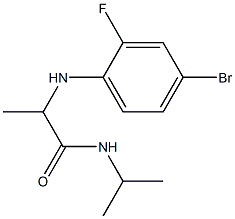 2-[(4-bromo-2-fluorophenyl)amino]-N-(propan-2-yl)propanamide