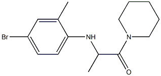  2-[(4-bromo-2-methylphenyl)amino]-1-(piperidin-1-yl)propan-1-one