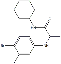 2-[(4-bromo-3-methylphenyl)amino]-N-cyclohexylpropanamide