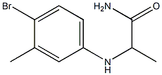 2-[(4-bromo-3-methylphenyl)amino]propanamide 化学構造式