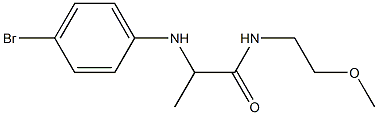 2-[(4-bromophenyl)amino]-N-(2-methoxyethyl)propanamide 结构式