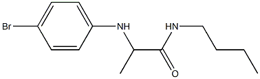 2-[(4-bromophenyl)amino]-N-butylpropanamide 结构式