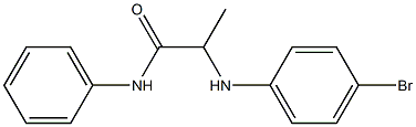 2-[(4-bromophenyl)amino]-N-phenylpropanamide Structure