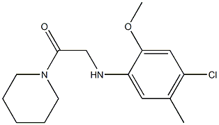  2-[(4-chloro-2-methoxy-5-methylphenyl)amino]-1-(piperidin-1-yl)ethan-1-one