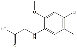 2-[(4-chloro-2-methoxy-5-methylphenyl)amino]acetic acid,,结构式