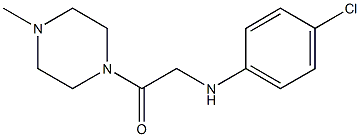 2-[(4-chlorophenyl)amino]-1-(4-methylpiperazin-1-yl)ethan-1-one 化学構造式