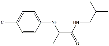 2-[(4-chlorophenyl)amino]-N-(2-methylpropyl)propanamide 化学構造式