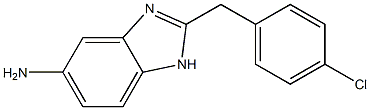 2-[(4-chlorophenyl)methyl]-1H-1,3-benzodiazol-5-amine|