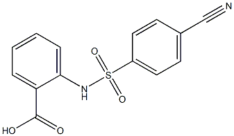 2-[(4-cyanobenzene)sulfonamido]benzoic acid