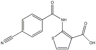  2-[(4-cyanobenzoyl)amino]thiophene-3-carboxylic acid