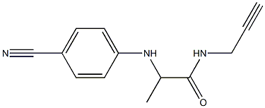 2-[(4-cyanophenyl)amino]-N-(prop-2-yn-1-yl)propanamide|