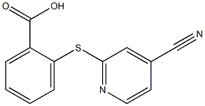 2-[(4-cyanopyridin-2-yl)thio]benzoic acid