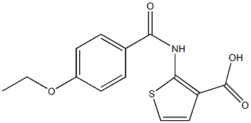 2-[(4-ethoxybenzene)amido]thiophene-3-carboxylic acid Structure